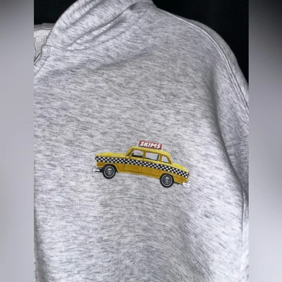 SKIMS NYC limited edition taxi zip up hoodie